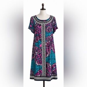 ECI Multicolor Patterned Dress
